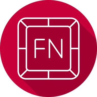 Fonksiyon web simgesi, vektör illüstrasyonu