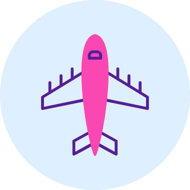 Uçak. Web simgesi basit illüstrasyon 