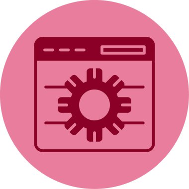 Tarayıcı Notu web simgesi, vektör illüstrasyonu