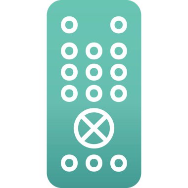 Uzaktan kumanda simge vektör çizim