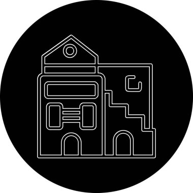 vektör evi oluşturma simgesi, modern tasarım illüstrasyonu 