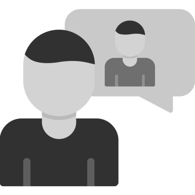 öz farkındalık simgesi, vektör illüstrasyonu basit tasarım