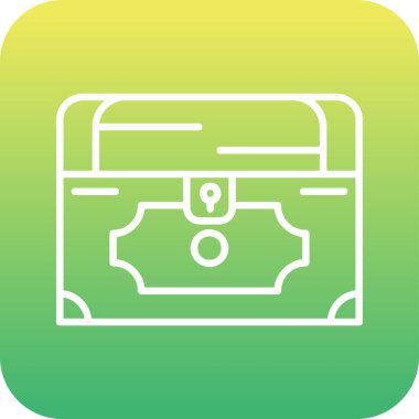 Göğüs simgesi, vektör illüstrasyonu basit tasarım