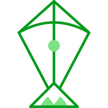 Uçurtma. Web simgesi basit illüstrasyon              