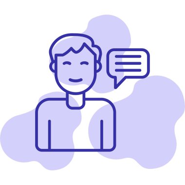 Tavsiye Ağı simgesi basit illüstrasyon