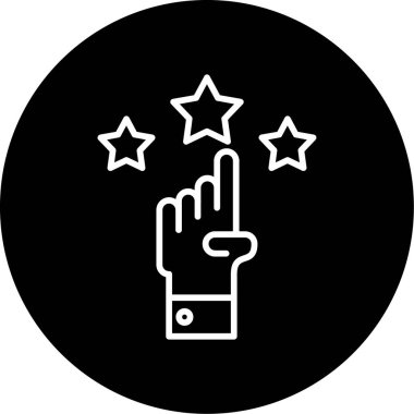 Saygınlık web simgesi, vektör illüstrasyonu