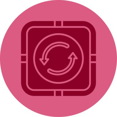 Web simgesi, vektör illüstrasyonunu tekrarla