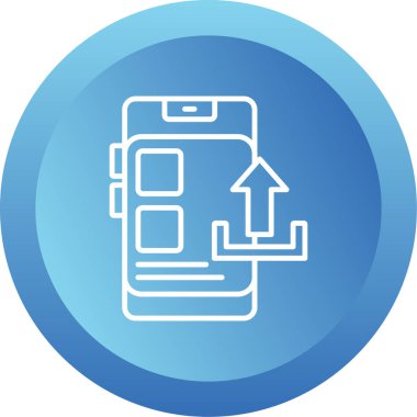 vector illustration of Upload modern icon                