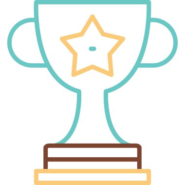 Kupa. Web simgesi basit illüstrasyon 