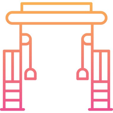 Cable Crossover Web simgesi basit illüstrasyonuName