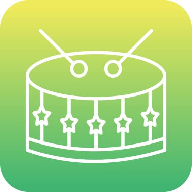 Web simgesi davul, illüstrasyon vektör 