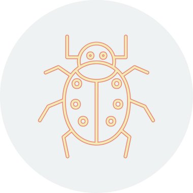 Böcek. Web simgesi basit illüstrasyon 