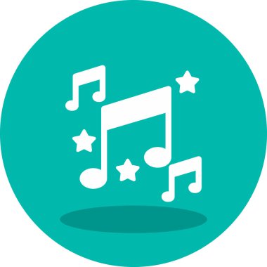 müzik notlar simgesini, vektör çizim