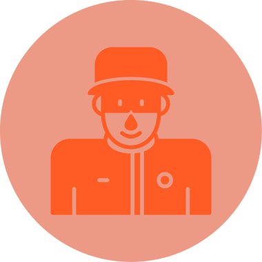 Koç avatar simgesi, vektör illüstrasyonu basit tasarım