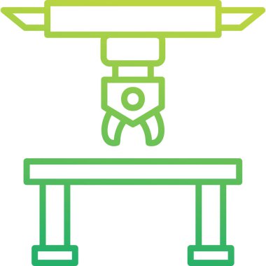 robot kolu web simgesi vektörü