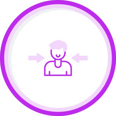 Oklu adam, vektör illüstrasyonu 