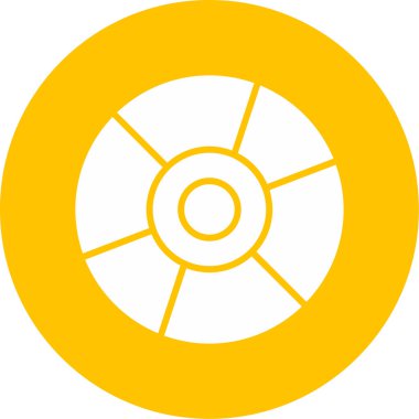 cd disk icon, vector illustration simple design