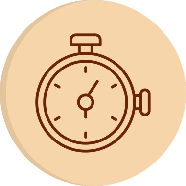 Zamanlayıcı simgesi, vektör illüstrasyonu 