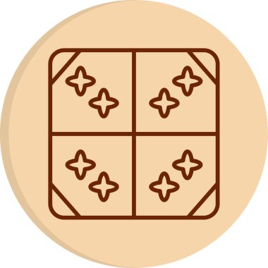 Döşeme. Web simgesi basit illüstrasyon