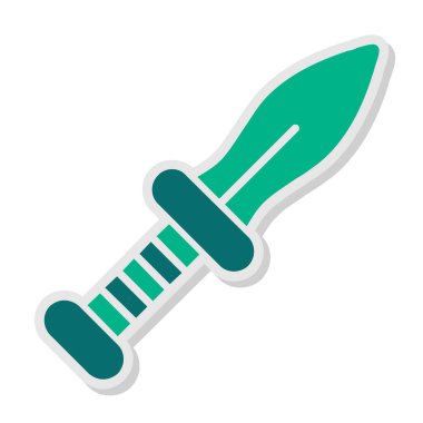 Hançer. Web simgesi basit illüstrasyon 