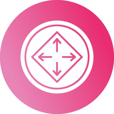 yaylı ok işareti. Web simgesi vektör illüstrasyonu