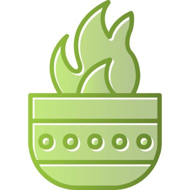 ateş Ağı simgesi basit illüstrasyon 