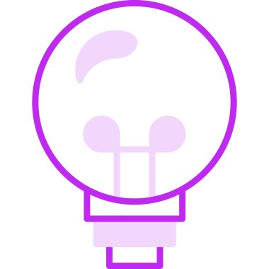 ampul ışık kutsal kişilerin resmi. Vektör çizim 