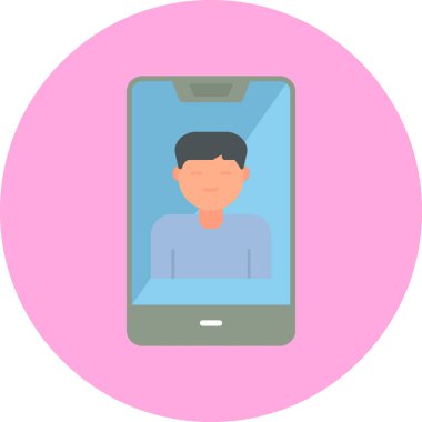 Smartphone web simgesi, vektör çizim 