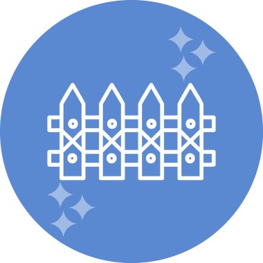 çit web simgesi, vektör çizim