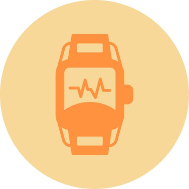 smartwatch simgesi, vektör illüstrasyonu 