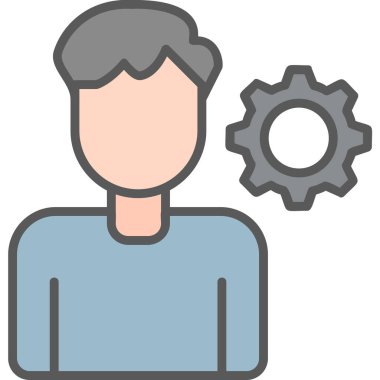 kişisel beceri simgesi, vektör illüstrasyonu basit tasarım