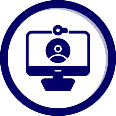 Video Arama simgesi, düz tasarım