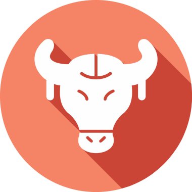 Boğa Kafatası ikon vektör çizimi