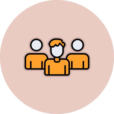 Takım. Web simgesi basit illüstrasyon 