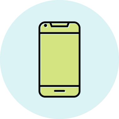 Smartphone web simgesi, vektör çizim 
