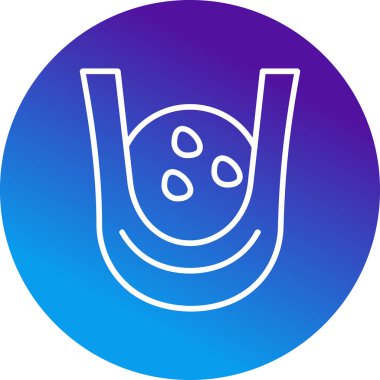 top çantası simgesi, vektör illüstrasyonu