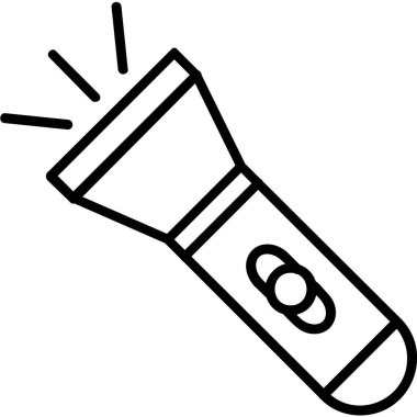 el feneri. Web simgesi basit illüstrasyon