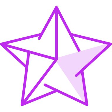 yıldız web simgesi basit illüstrasyon 