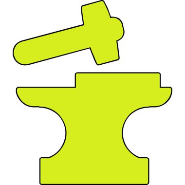 Demirci. Web simgesi basit illüstrasyon          