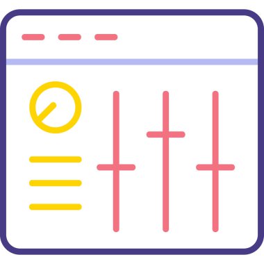 Ses Karıştırıcı vektör çizimi