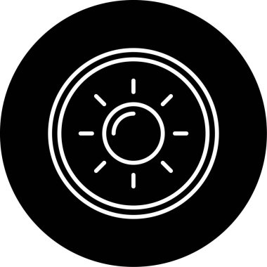 Yansıtıcı simge, vektör illüstrasyonu 