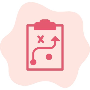 Strateji Simgesi Vektör illüstrasyonu 