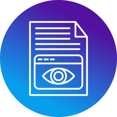 Web simgesini basit illüstrasyonla göster 