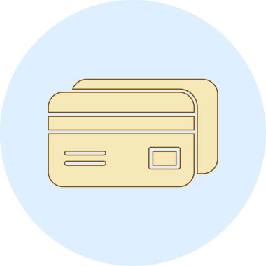 Kredi kartı iyonunun vektör çizimi