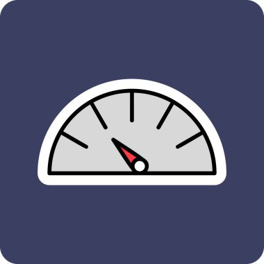 Hız göstergesinin vektör illüstrasyonu 