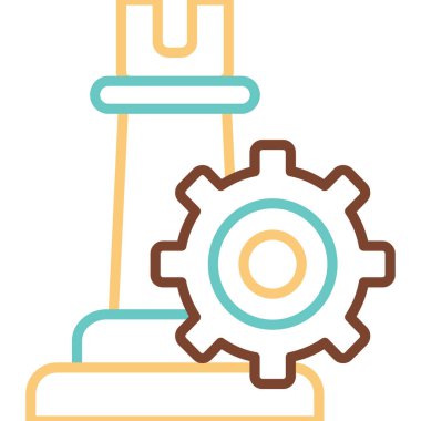 Strateji Simgesi Vektör illüstrasyonu 