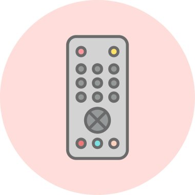 Uzaktan kumanda simge vektör çizim