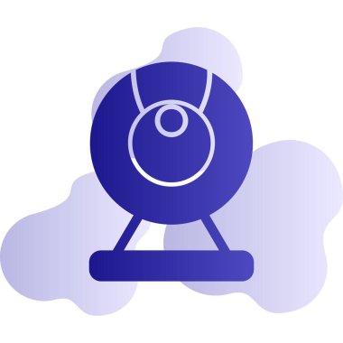 Web kamera simge vektör çizim