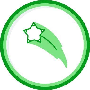 vector illustration of Shooting Stars icon