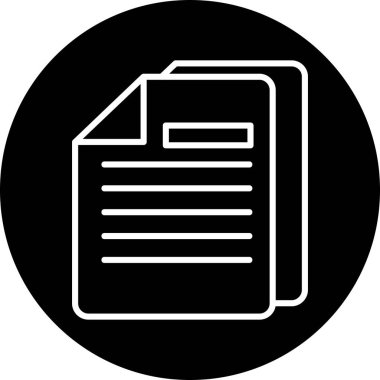 dokümanlar web simgesi vektör illüstrasyonu